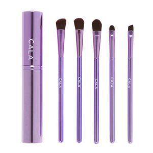CALA EYE NEED IT 5pc Eye Brush Kit with Travel Case - Purple